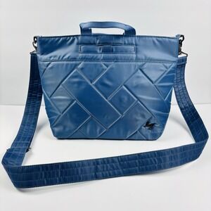 HARD TO FIND Lug Tenor Crossbody Bag Blue Moon With Dragonfly Dragonflies Inside